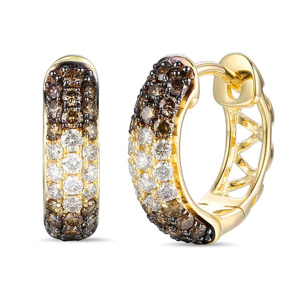 Le Vian Ombre(R) Chocolate Ombre(R) Diamonds Hoop Earrings - image 