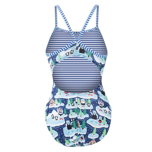 Womens Dolfin® Uglies V-2 Back Yeti Plunge One Piece Swimsuit