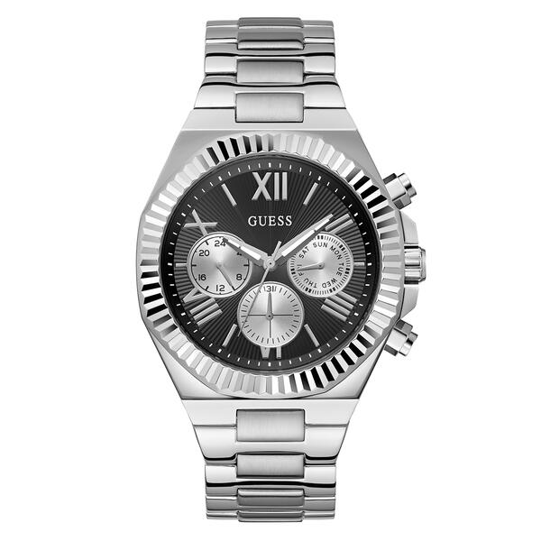Mens Guess Silver-Tone Multi-Function Watch - GW0703G1 - image 