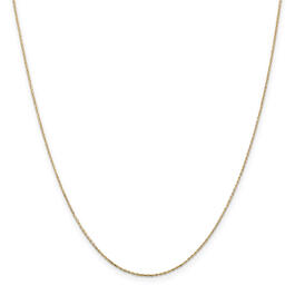 Unisex Gold Classics&#40;tm&#41; .8mm. Diamond Cut Cable Necklace w/Lobster