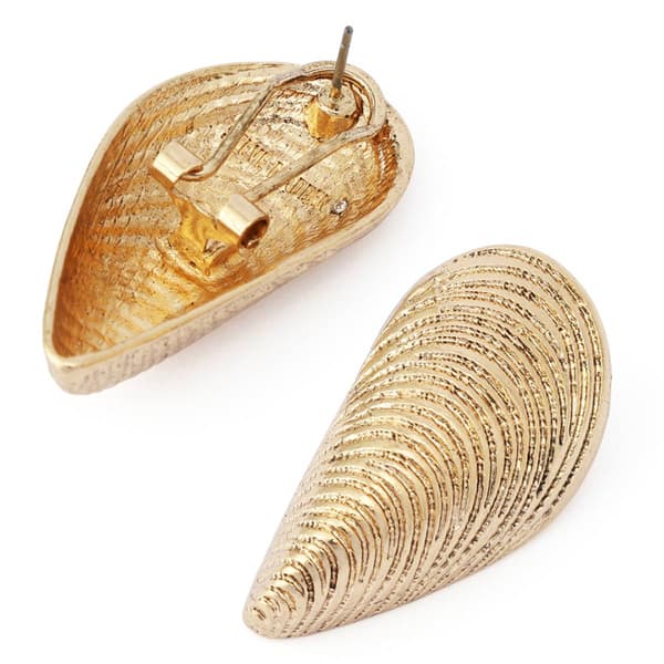 Steve Madden Vintage Luxe Shell Post Earrings