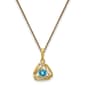 Gemstone Classics&#40;tm&#41; 14kt. Yellow Gold Aquamarine Stud Earrings - image 1