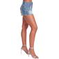 Juniors YMI&#174; Mid Rise Fray Hem With Back Pocket Flap Denim Shorts - image 4