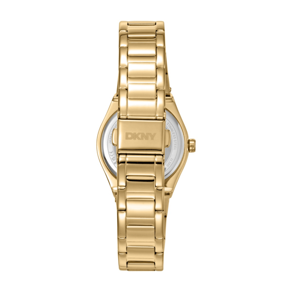 Womens DKNY Crystal Dial Crystal Bezel Gold Watch - DK1L100M0065