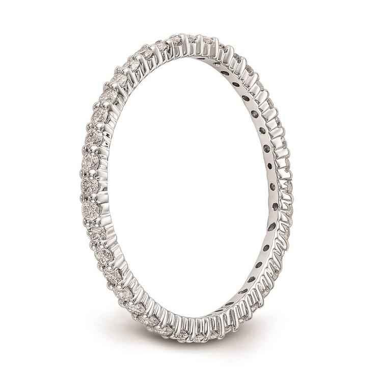 Pure Fire 14kt. White Gold Lab Grown Diamond Shared Prong Band
