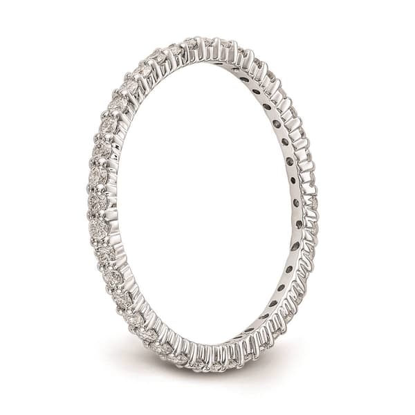 Pure Fire 14kt. White Gold Lab Grown Diamond Shared Prong Band