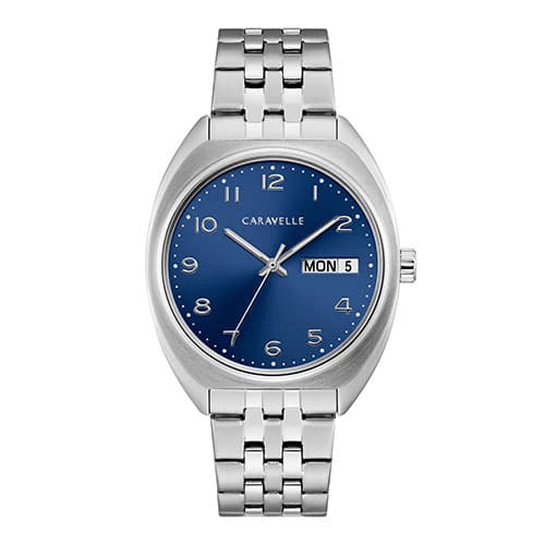 Mens Caravelle Dark Blue Dial Bracelet Watch - 43C120 - image 