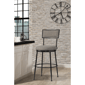 HH2 Home Theilmann Commercial Grade Metal Bar Height Swivel Stool - image 1