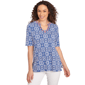 Petite Ruby Rd. Americana Chic Pacific Medallions Embellished Kn - image 1
