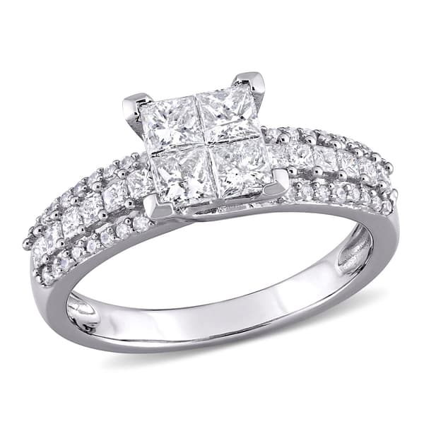 Diamond Classics&#40;tm&#41; 10kt. White Gold 1ct. Diamond Princess-Cut Set