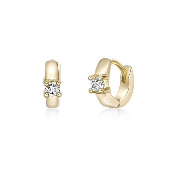 Brilliant Grown 1/10ctw. Lab-Grown Diamond Hoop Earrings