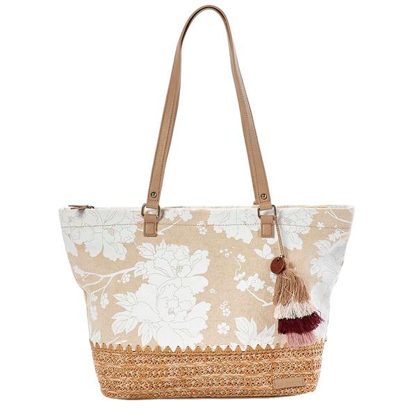 The Sak Banyan Medium Metro Tote - Natural Wildflower - image 