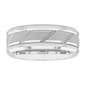 Mens Endless Affection&#40;tm&#41; Tungsten Slanted Groove Band Ring - image 1