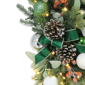 Puleo International Pre-Lit Adorned Green & White Banister Swag - image 4