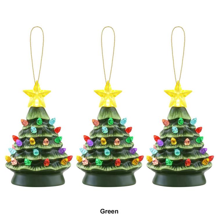 Mr. Christmas 3pc. Nostalgic Ceramic Tree Ornaments