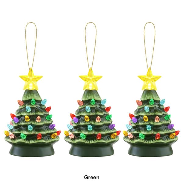 Mr. Christmas 3pc. Nostalgic Ceramic Tree Ornaments