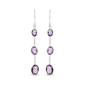 Haus of Brilliance Checkerboard Amethyst Drop & Dangle Earrings - image 1