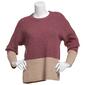 Womens 89th &amp; Madison Long Sleeve Color Block Sweater - image 1