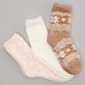Womens Cuddl Duds 3pk Fair Isle/Dots Crew Socks - image 2