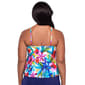 Womens TrimShaper Tropical Treasure Ronnie Tier Tankini Swim Top - image 2