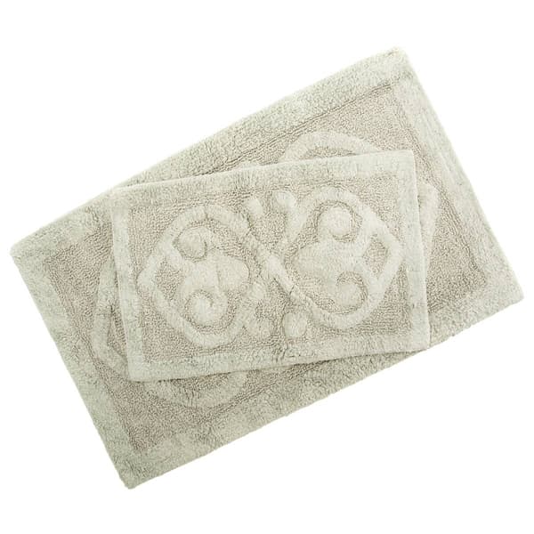 2pc. Damask Bath Rug Set - image 