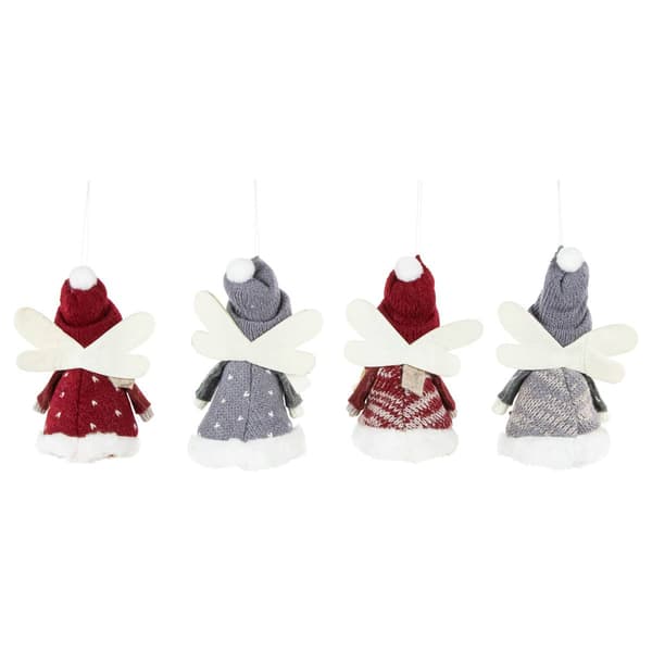 Northlight Seasonal Plush Christmas Ornaments - Set of 4
