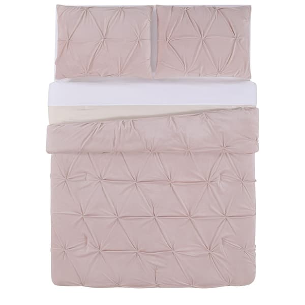 Truly Soft Everyday Pleated Velvet Comforter Set
