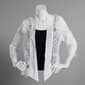 Plus Size Rabbit Rabbit Rabbit 3/4 Sleeve Lace Open Cardigan - image 1