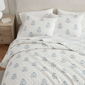 Martha Stewart Flower Block Print Quilt Set - image 4