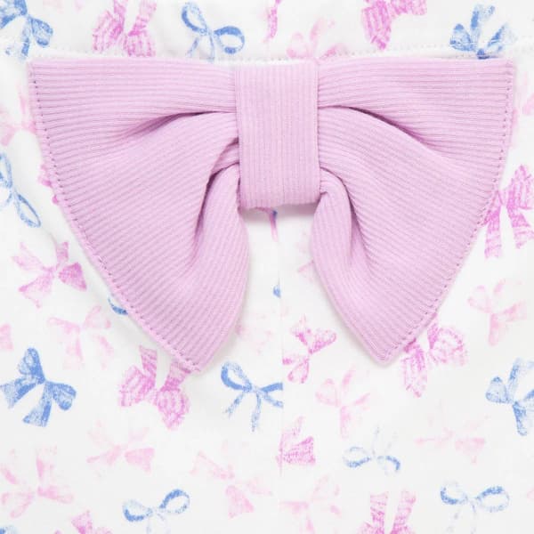 Baby Girl &#40;3-12M&#41; Little Me&#174; Pretty Bows Bodysuit & Pants Set