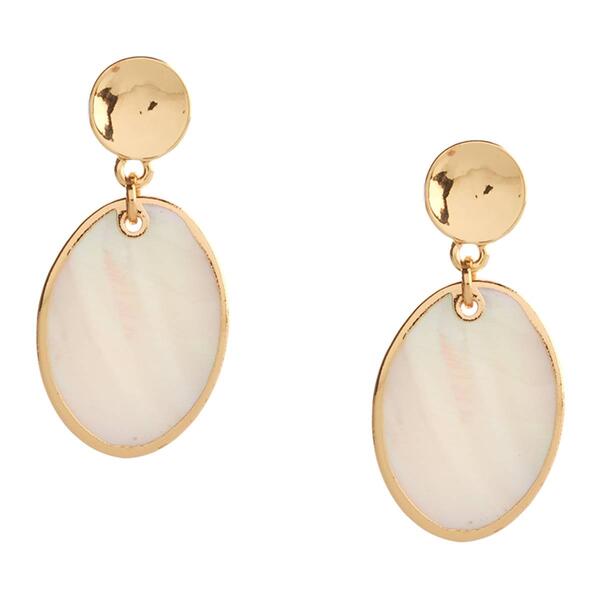 Ashley Cooper&#40;tm&#41; Mother of Pearl Oval Drop Earrings - image 