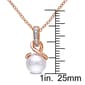 Gemstone Classics&#8482; 18kt. Rose Gold Pearl Twist Pendant - image 3