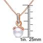 Gemstone Classics&#8482; 18kt. Rose Gold Pearl Twist Pendant - image 3