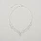 Rosa Rhinestones Fringed Collar Rhinestone Necklace - image 1