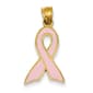 Gold Classics&#40;tm&#41; 14kt. Enameled Pink Awareness Pendant - image 1