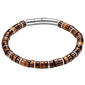 Mens Perry Ellis 8in. Red Tiger Eye Beaded Bracelet - image 1