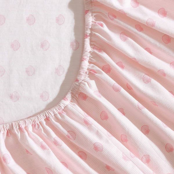 Laura Ashley Scallop Dollop 100% Cotton Sheet Set
