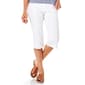 Womens Ruby Rd. Solid Extra Stretch Pull On Capris - image 1