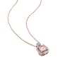 Gemstone Classics™ 10kt. Rose Gold Diamond Cushion Pendant - image 3