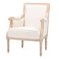 Baxton Studio Chavanon Linen Traditional French Accent Chair - image 2