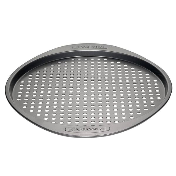 Farberware&#40;R&#41; 13in. Non-Stick Bakeware Round Pizza Crisper - image 