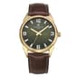 Mens Caribbean Joe Gold-Tone Green Dial Watch - CJ7158GD - image 1