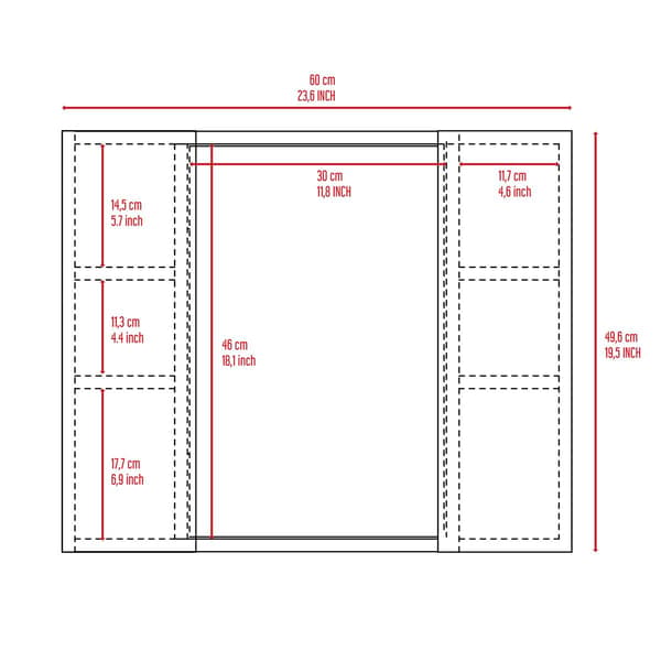 FM FURNITURE Draco Medicine Cabinet