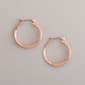Design Collection Rose Gold-Tone Braided Hoops - image 1