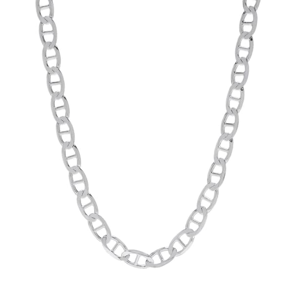 22in. Sterling Silver Marina Necklace - image 
