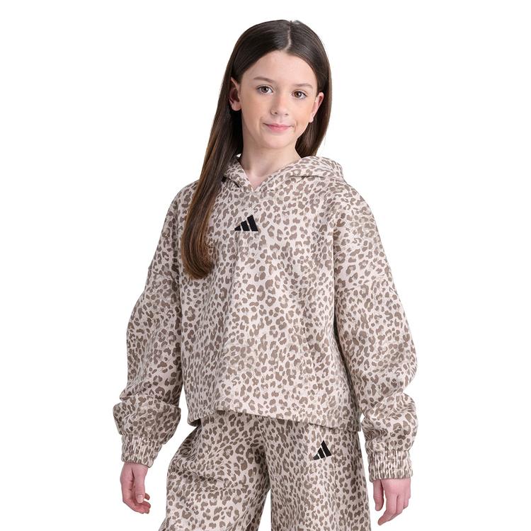 Girls (7-16) adidas® Long Sleeve Oversized Leopard Hoodie