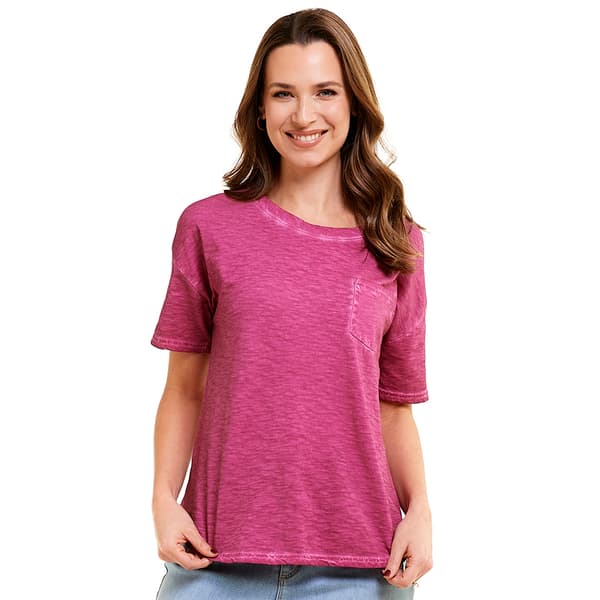 Petite Architect&#40;R&#41; Short Sleeve Pigment Dyed One Pocket Tee - image 