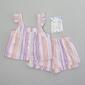 Toddler Girl BTween&#40;R&#41; Stripe Lurex Tank Top & Linen Shorts Set - image 1