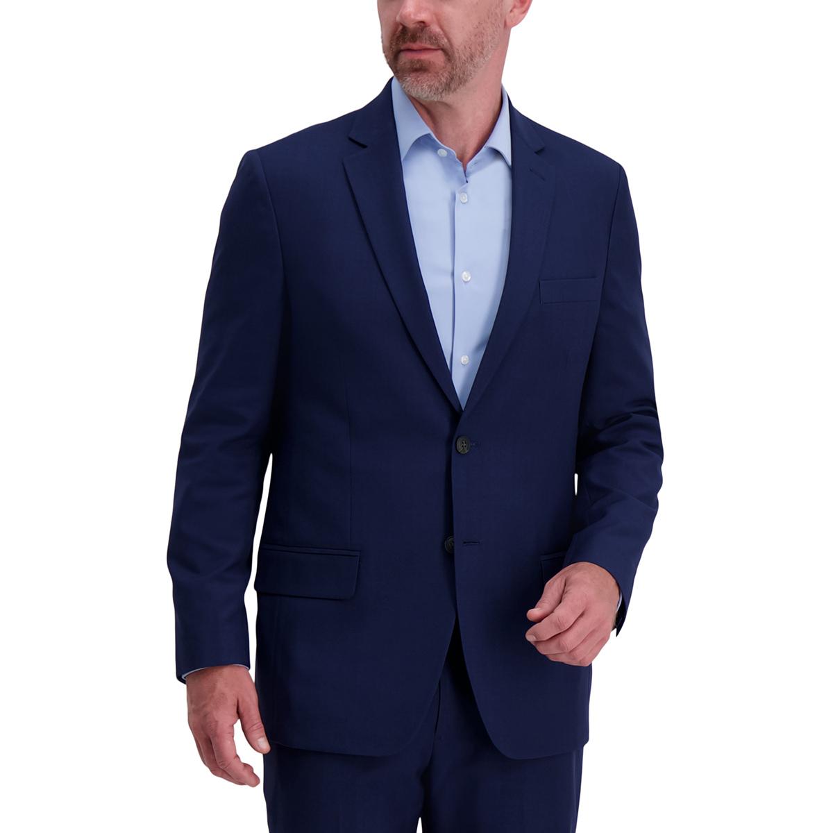 Mens Haggar® 2-Button Stretch Stria Coat