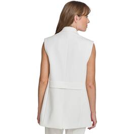 Womens Tommy Hilfiger Vest w/ Collar & Back Belt